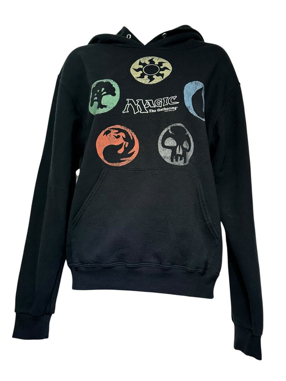 magic The Gathering Colored Mana Symbols Pullover Hoodie size S